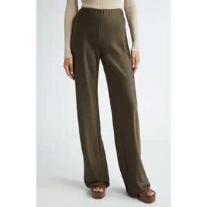 T Tahari Khaki Green Wide-Leg Pull On Tummy Control Women's Pants Size Medium M